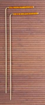 Wünschelrute, 34 cm Messing mit Kupfer Griff