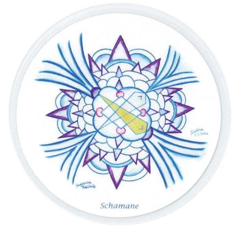 Schamane - Mandala 5 cm Ø